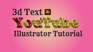 How to Create a 3D Text Effect in Adobe Illustrator l Easy Step-by-step Tutorial for Beginners 