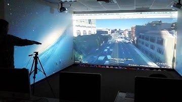 Leap Motion Google Earth on the Holodeck