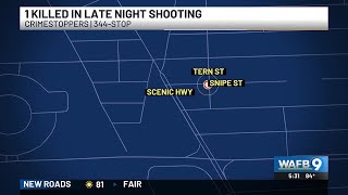 1 person killed in shooting on Snipe Street in Baton Rouge, police say