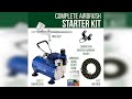 Overview: Master Airbrush Multi-Purpose Gravity Feed Air Brush Kit with Air Compressor - Model G...