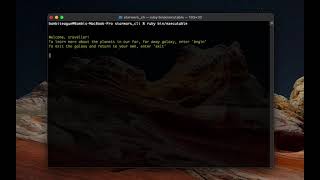 Run of Starwars CLI in Terminal