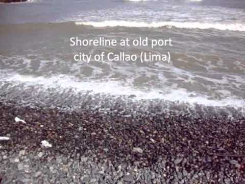 WAVE ACTION AT CALLAO LIMA PERU