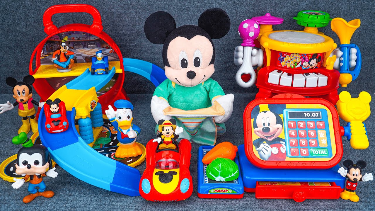 Disney PLAYSET トークアロングミッキー ミニー プレイメイト外付けマイク♪かわいいミッキー・ミニーマイク