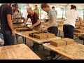 Fabrication de 4000 briques de terre crue avec la terre de site  gommegnies