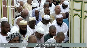 صلاة العشاء للشيخ عبدالله البعيجان اليوم الخميس 16 ذو الحجة 1438 - المسجد النبوي - من سورة طه
