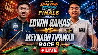 EDWIN 'ITIK' GAMAS VS MEYNARD TIPAWAN (RACE-9) 2026 IBALONG 9-BALL (ELIMINATION ROUND)
