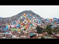 Hillside Neighborhood Turned Into Massive Painting