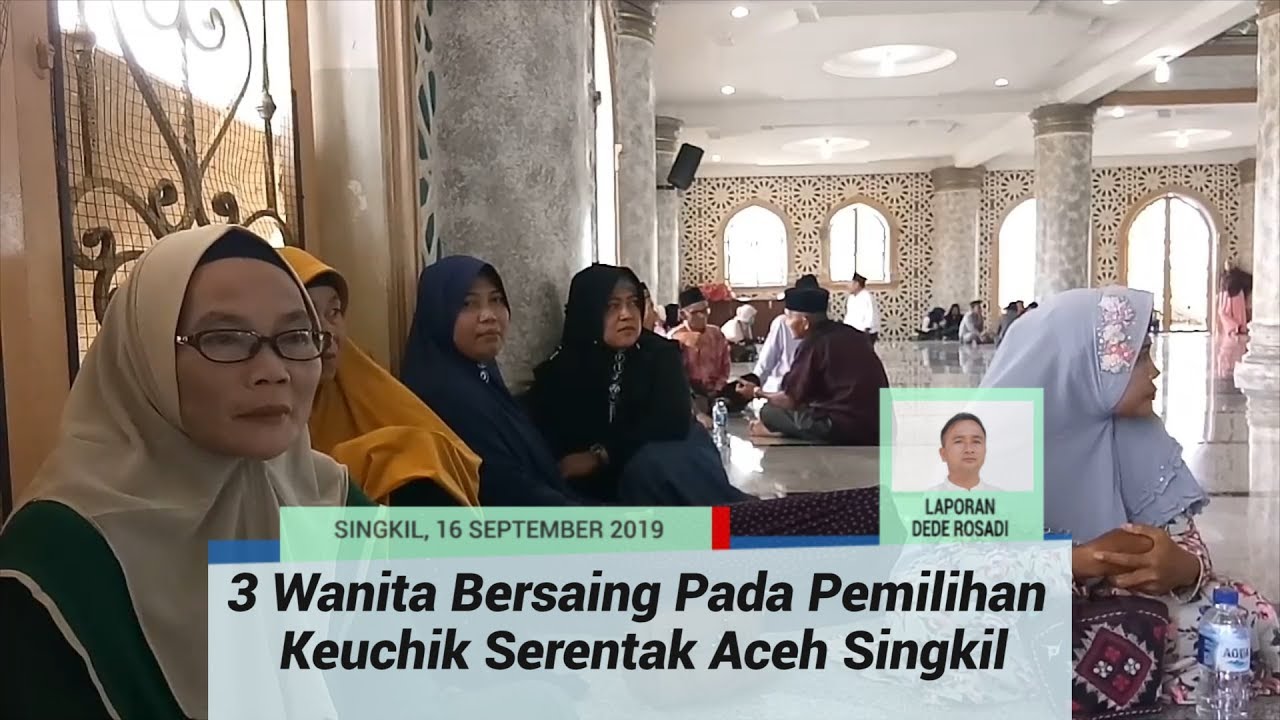 newspaper mockup Tiga Wanita Bersaing Pada Pemilihan Keuchik Serentak Aceh Singkil