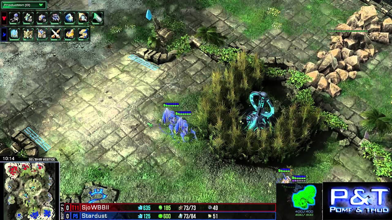 (HD735) Sjow vs Stardust - TvP - Heart of the Swarm [FR]