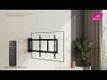 SH M03GR Installation Animation (Panning Motorized Tv Wall Mount With Remote Controller)