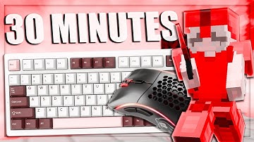 Uncut 30 Minutes of Thocky Keyboard and Mouse ASMR | Hypixel Bedwars