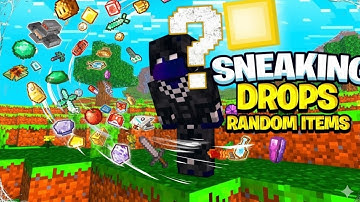 Minecraft but sneaking drops random items 😱🔥 