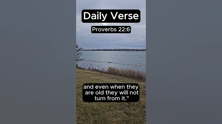1 Verse, 1 Minute: Proverbs 22:6 #daily #bible #verseoftheday #spiritualgrowth #proverbs #shorts