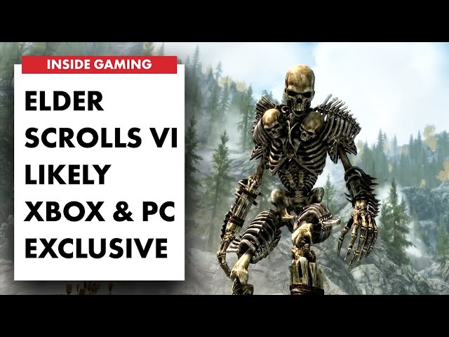 The Elder Scrolls 6 will be exclusive to PC and Xbox