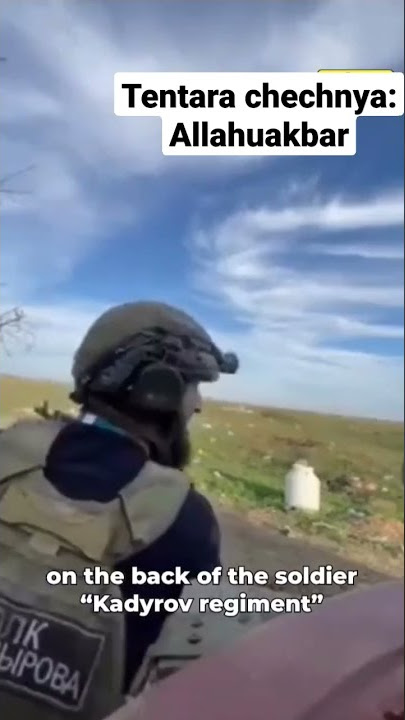 Allahuakbar! Aksi Tentara chechen /chechnya perang sambil mengucapkan takbir