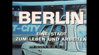 " WEST BERLIN; A CITY TO LIVE AND WORK IN " 1980s WEST GERMANY PROMOTIONAL TRAVELOGUE XD12474