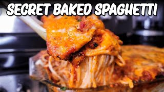 How To Make THE BEST Baked Spaghetti | Easy & Cheesy Spaghetti Recipe