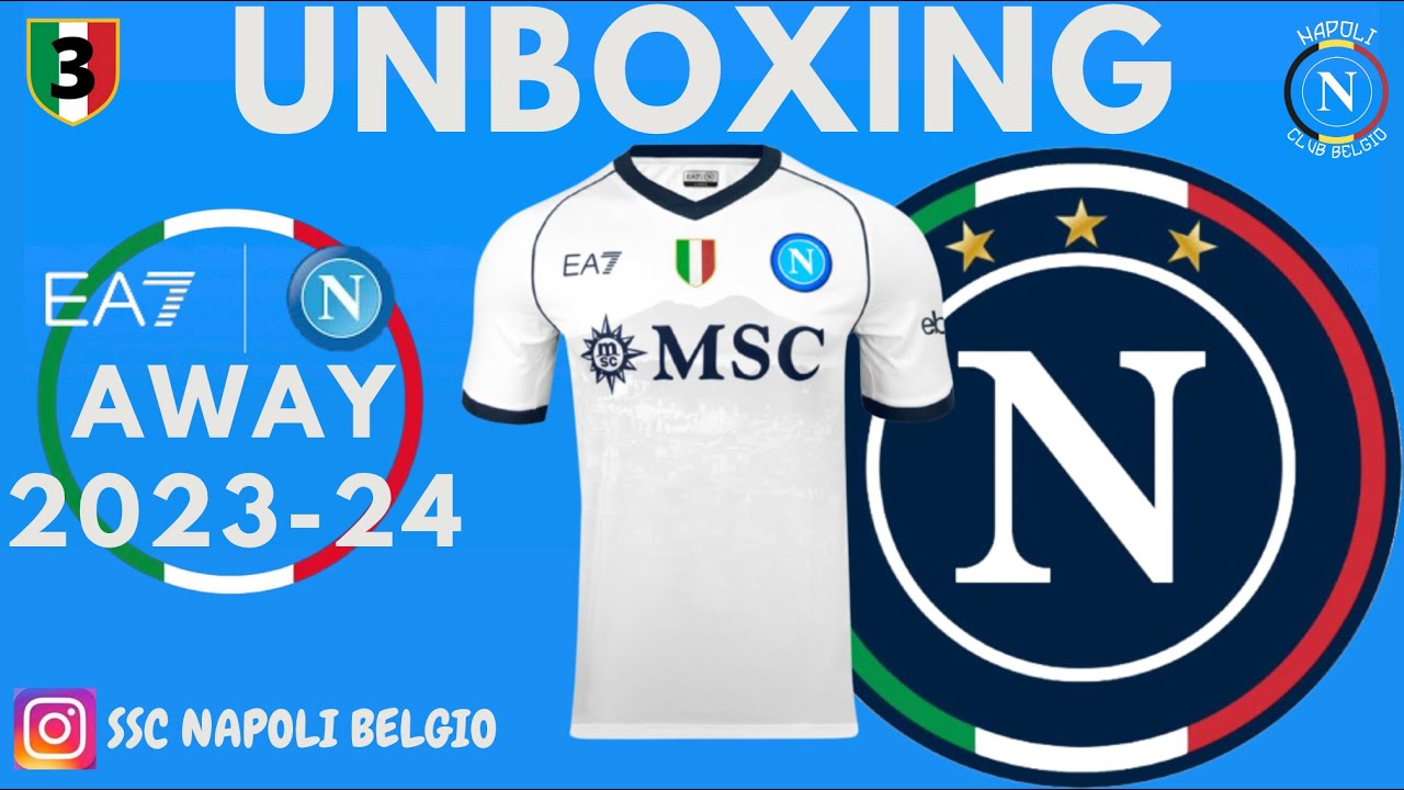 SSC Napoli Kit Junior Away EA7 – Maglia E Pantaloncino Ufficiali Per Bambini E Ragazzi (Pacco Da 1)