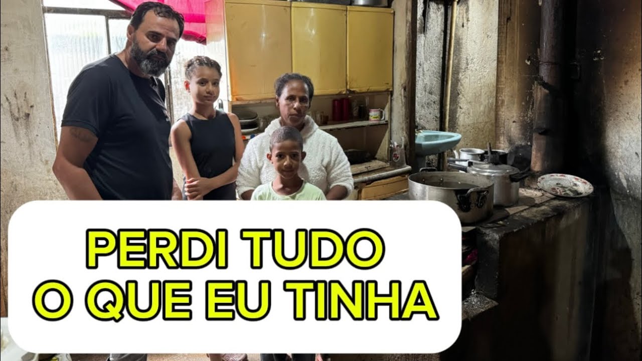 ELA PERDEU O MARIDO FICOU COM TRÊS FILHOS E AGORA PERDEU TUDO EM CASA