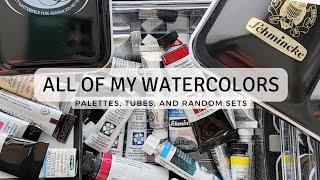 My ENTIRE Watercolor Collection 2023 | Tubes, Palettes and More