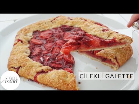 Hamur yoğurmak yok ! Kıyır kıyır ağızda dağılan Çilekli galette / Figen Ararat