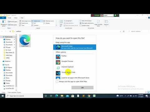 Html File set in a Browser for quickly open/ bangla tutorial 2021/html file save in crome browser