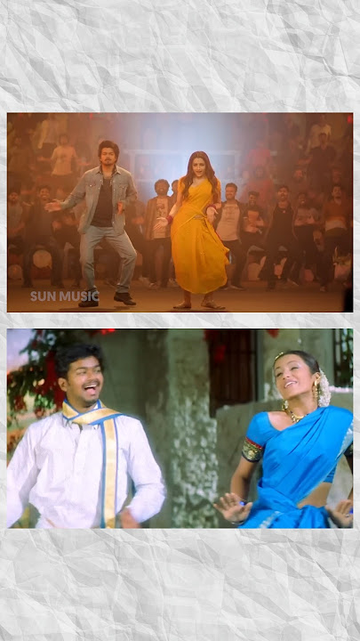 Velu❤️Dhanalakshmi | #SunMusic #Vijay #ThalapathyViijay #TheGreatestofAllTime #Trisha