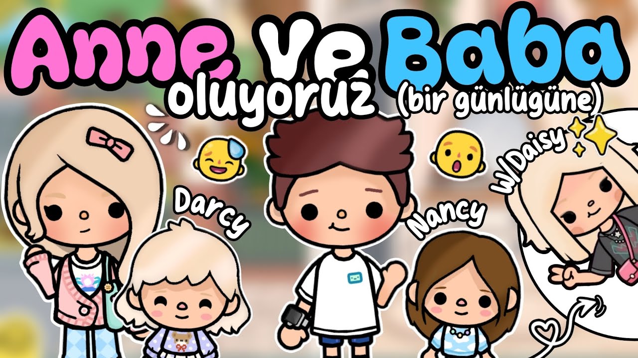 Anne Ve Baba Oluyoruz!!😨🔥 (Bir Günlüğüne) W/@TOCA DAİSY / Toca Life World Türkçe / Justin Toca