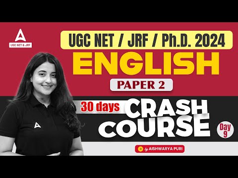 UGC NET English Literature Crash Course #9 | English Literature by Aishwarya Puri
