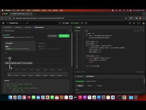Python Tutorial [Eng] - Leet Code - Merge k Sorted Lists (Hard)