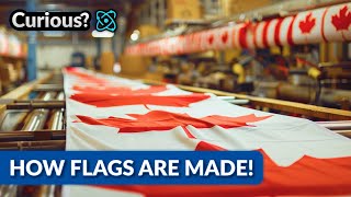 How Canadian FLAGS Are Made! 🇨🇦 | Home Factory