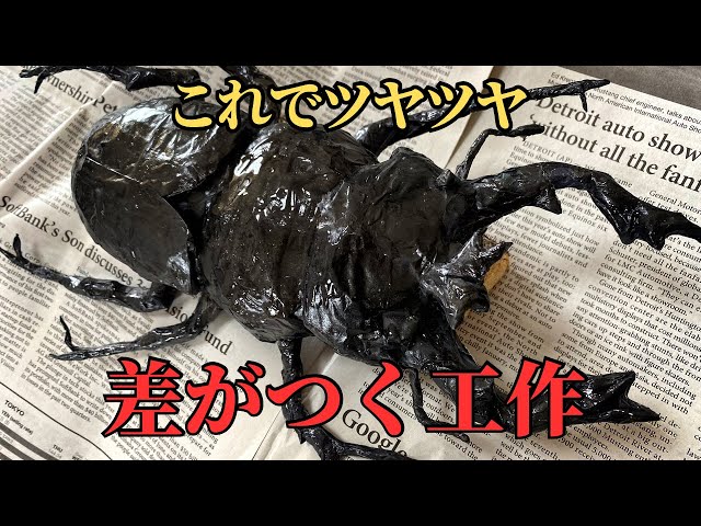 美しいタランドゥスオオツヤクワガタの作り方 - YouTube