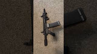 Finally got the stripped MLOK off and attached a afg #gun #firearms #pistol #ar15 #ar15build #arp