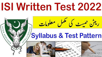 ISI Written Test For All Posts ISI Written Test For Sub Inspector, ASI, UDC, 2022 ISI Syllabus 2022