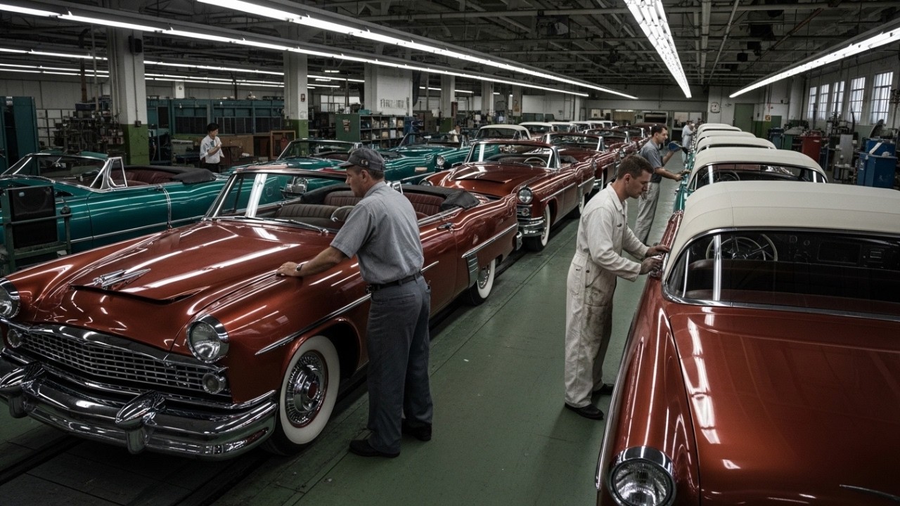 Inside the 1955 Packard Caribbean Factory: How Packard Built the World ...