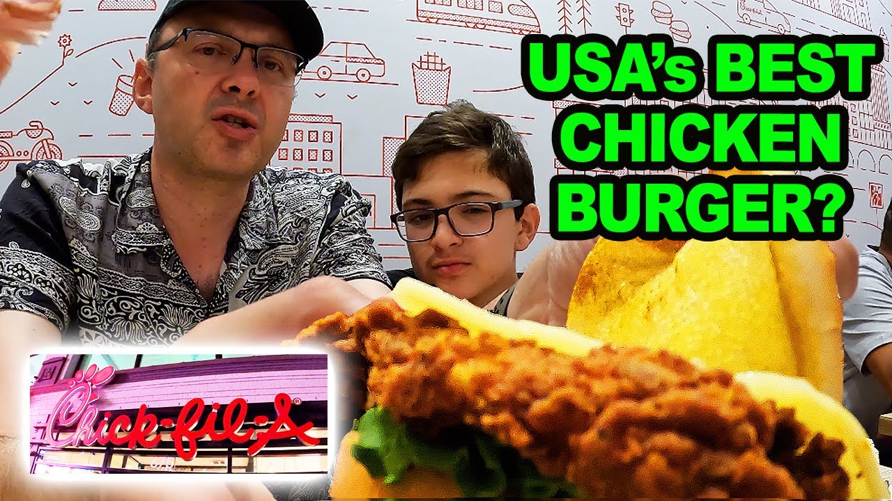 Chick-fil-A CHICKEN BURGER 🍔 Food Review + M&M's Store Times Square NYC