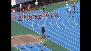 20121021 東京都中学支部対抗女子1年100m決勝