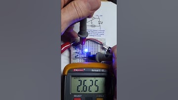 Blue LED Voltages 5mA Current Source Op Amp Multimeter Measured #measuringtool #multimeter #led