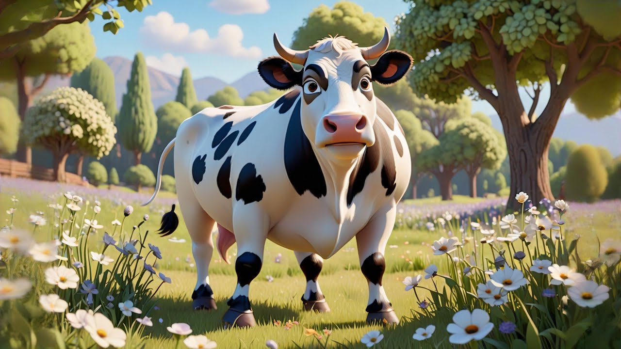 Four Spotted Cows Moo All Day + More Nursery Rhymes & Kids Songs