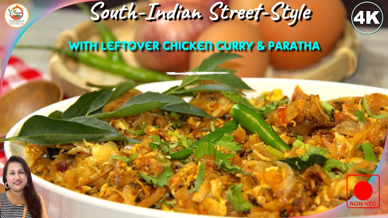 South Indian Street Style KOTHU PAROTTA Recipe Bangla | Make a delicious recipe with leftover food | CuisineGhar