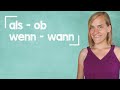German Lesson (35) - "if" and "when" - als, wenn, ob, wann - A2