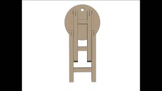 Depo Design Ltd - foldable stool Depo Design - foldable stool - ho hang it on the wall.