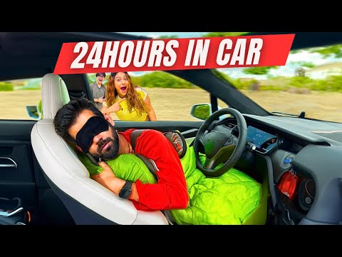 LIVING IN TINY CAR FOR 24 HOURS | Rimorav Vlogs