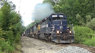 CSX Action on the Waterville Subdivision in Central Maine from Mid July to Late August of 2023 by drc930 760 views 9 months ago 27 minutes