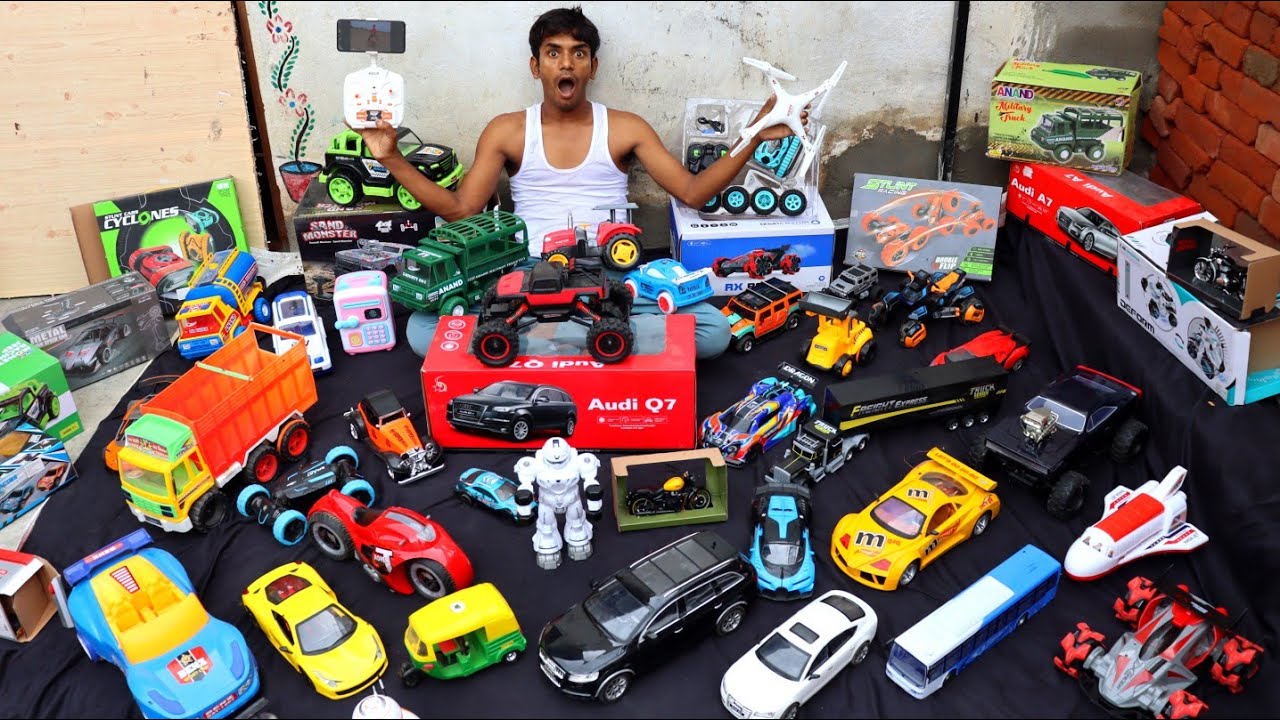 Many types of RC Toys Unboxing my Toys Stash Unboxing Remote