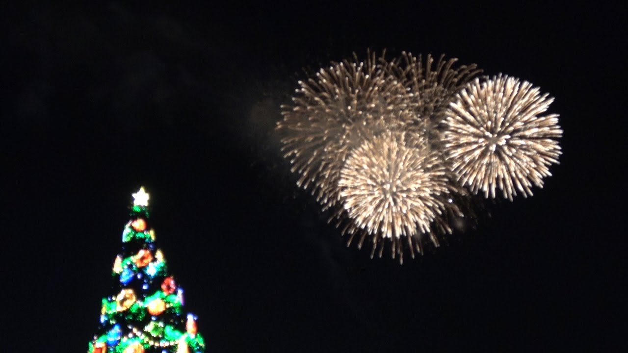Tds 綺麗 スカイハイ ウィッシュ ディズニークリスマス16 Disney S Christmas Fireworks Sky High Wish Youtube