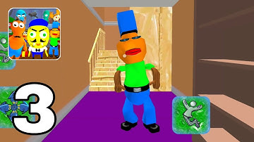 Sponge Neighbor Escape 3D New Update Gameplay Level 3