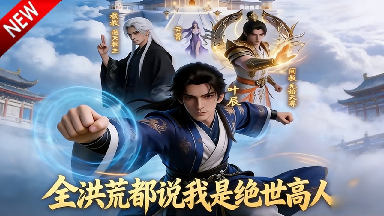 💥【新番上线】穿越洪荒只想躺平，却成了截教圣人，还激活了神级选择系统！《全洪荒都说我是绝世高人》全集 Multi SUB #热血 #漫剧 #动漫魔女