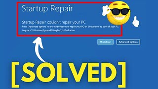 Startup Repair Couldn't Repair Your PC Windows 10 || Automatic Repair Couldn't Repair Your PC