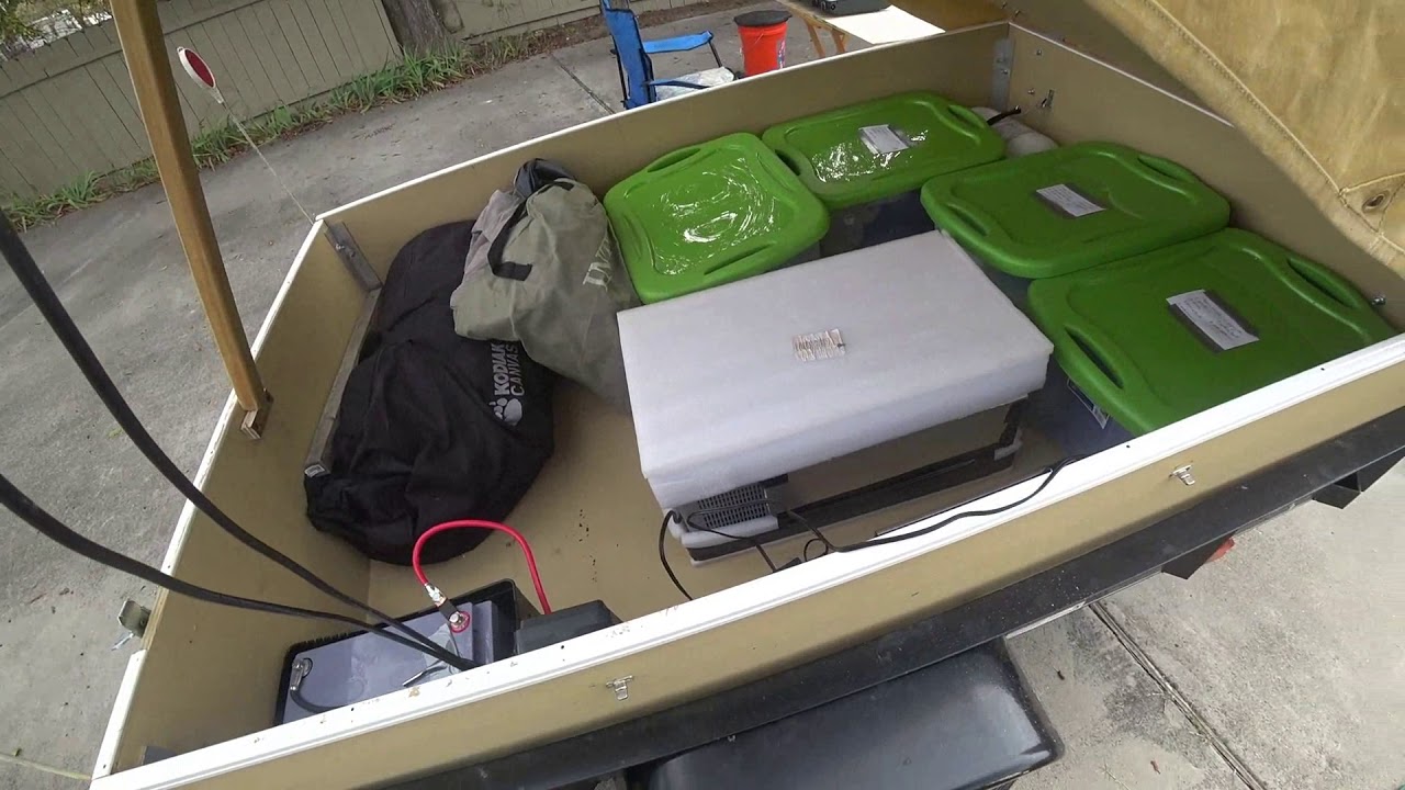Homemade 4x8 camping trailer YouTube